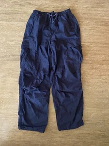 Aritzia TNA Cargo Pants Corbett Baggy Wide Leg Navy Womens S - Picture 1 of 7