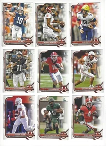 (20) 2021-22 1st Bowman U Football STAR CARDS! Nix Penix Bowers Cook Reed Olave - Picture 1 of 8