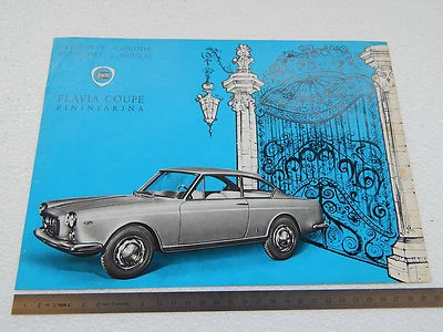 DEPLIANT ORIGINALE MONOPAGINA LANCIA FLAVIA COUPE' PININFARINA COUPE BROCHURE  - Immagine 1 di 2