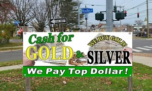 Cash for Gold and SILVER Vinyl Banner sign many sizes available - Picture 1 of 5