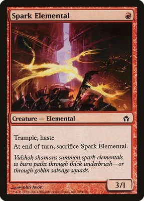 SPARK ELEMENTAL - Fifth Dawn – MTG Magic the Gathering Card - Common - Image 1 of 4
