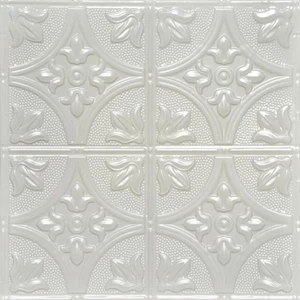 SKPC309 Tiptoe Stamped Metal Nail-up Tin Ceiling Tile (Covers/ 24 sq. ft.), E... - Picture 1 of 3