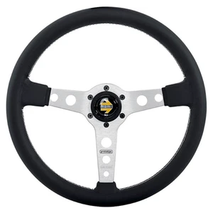Momo Prototipo Steering Wheel - 350mm (Silver Spokes / White Stitching) - Picture 1 of 4