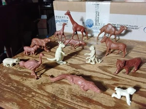 Marx JUNGLE Wildlife LOT Animal Playset Daktari zoo Figures - Picture 1 of 8