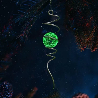 Светящийся в темноте шар для созерцания спираль, спиннер для ветра хвост подвесной уличный декор - Изображение 1 из 4