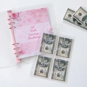 PVC Money Collection Book Save Money Savings Challenges Book  Couples - Picture 1 of 12