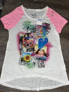 Just a size 8 rhinestone puppy Bestie vacation shirt Nwt - Picture 1 of 6