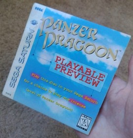 Panzer Dragoon [Playable Demo](Sega Saturn, 1995) Paper Sleeve Disc Good