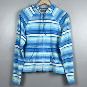 Nike Jugend Mädchen gestreifte weiche Frottee Full-Zip Jacke Gr. L; Strand, Freizeit - Bild 1 von 14