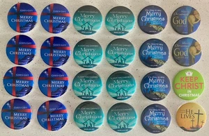 24 Stück American Family Association Weihnachten Buttons Pins 1 Ostern Christ - Bild 1 von 8