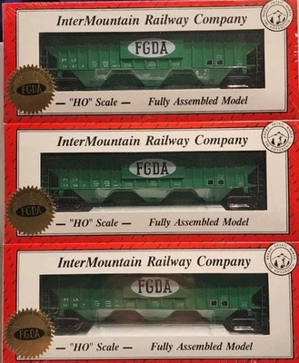 InterMountain HO Scale PS2 4750 3 Bay Covered Hopper FGDA #14897, 14883, 14876 - Image 1 of 4