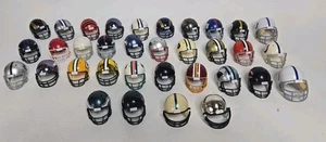 LOT of 32 Riddell NFL Micro Mini 2" Football Helmet Plastic Miniature Mixed - Picture 1 of 13