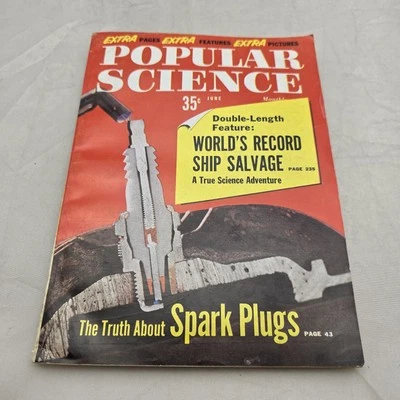 Popular Science Magazine June 1960 Flyer Briggs Stratton Smith Spark Plugs - Image 1 of 4