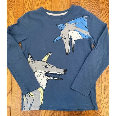 Camisa coyote azul para niños Tea Collection talla 10 Foto 1 de 4