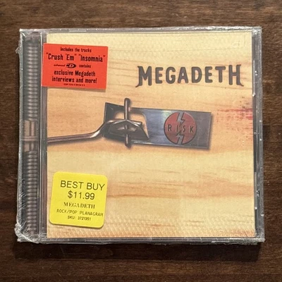 Megadeth- Risk [ NEW CD + RARE Hype Sticker + RARE Bonus CD ] * SEALED * - Image 1 of 4