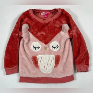 PENELOPE MACK Toddler Girl’s Faux Fur 3D Owl Sweatshirt Cozy Woodland Size 2T - Picture 1 of 10