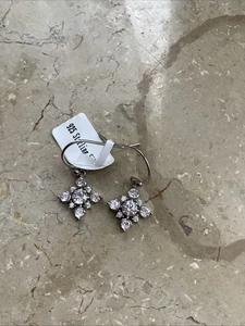 Ohrringe 925 Sterling Silver Stern mit weißen Steinen *neu* - Bild 1 von 2