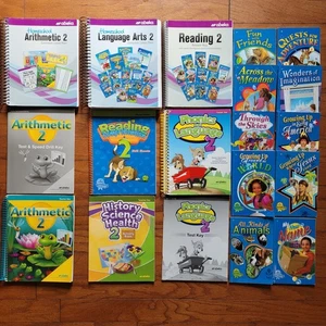 Abeka 2nd Grade Language, Math, Reading, Parent Answer Keys, 19 Books - Picture 1 of 24