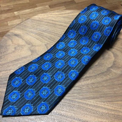 Lanvin silk tie French made used men's accessory - Image 1 of 3