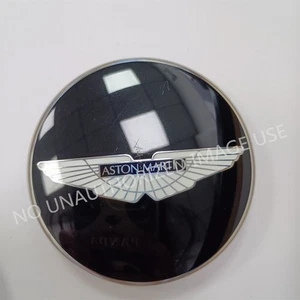 1XAston Martin Glossy Black V8 Vantage Virage DB9 Wing Wheel Center Cap OEM Used - Picture 1 of 4