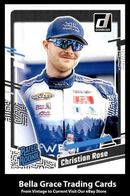 NASCAR 2024 Donruss Racing Christian Rose #99 AM Racing Foto 1 de 2