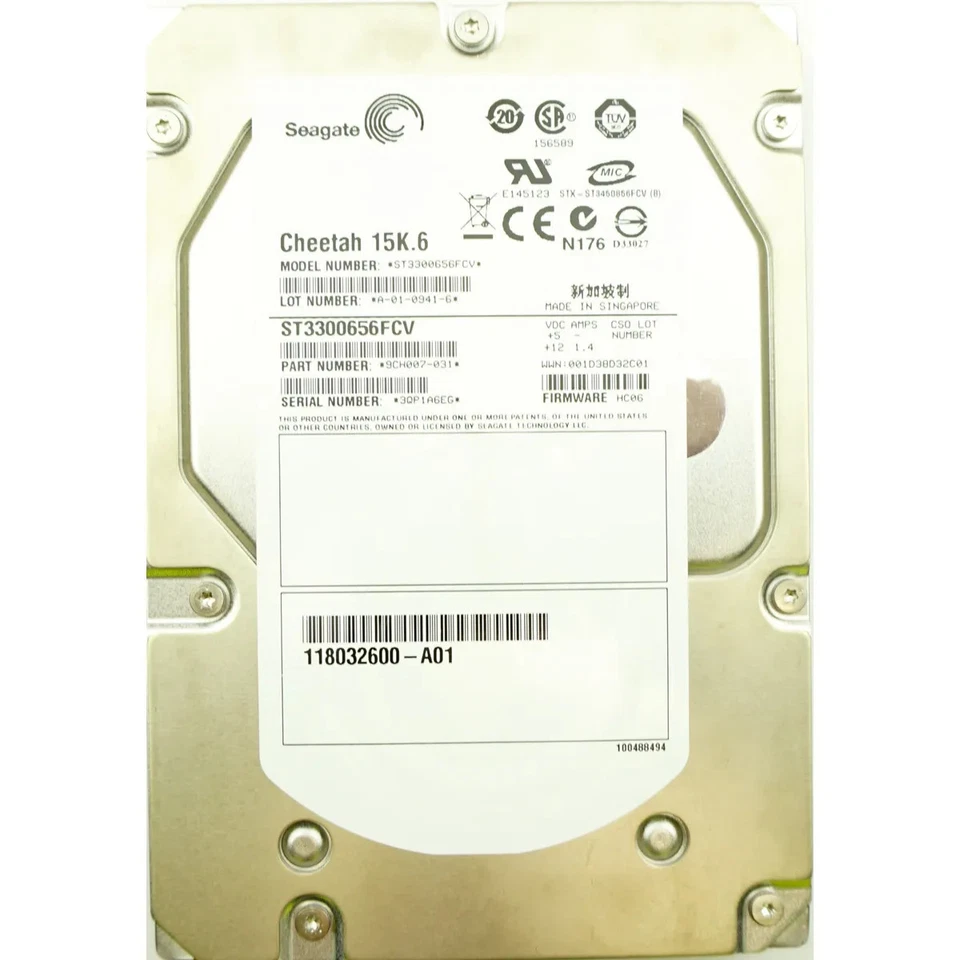 EMC (ST3300656FCV) 300GB FCAL (LFF) 15K HDD - Image 1 of 1