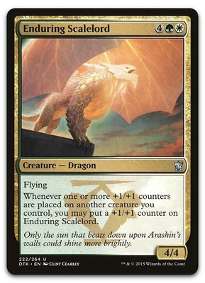 Enduring Scalelord #222 (NM) Dragons of Tarkir DTK Magic MTG - Image 1 of 2