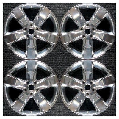 Set 2011 2012 2013 Jeep Grand Cherokee OEM Factory 20 Polished Wheels Rims 9107 - Image 1 of 4