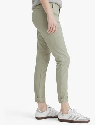 NUEVO Dockers Weekend Chino Delgado Tobillo Para Mujer 12 W32 Verde Claro Algodón Elástico Foto 1 de 4