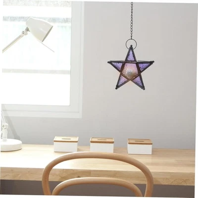 Purple Star Candlestick Holder - Elegant for Dinner, Romantic Settings - Image 1 of 4
