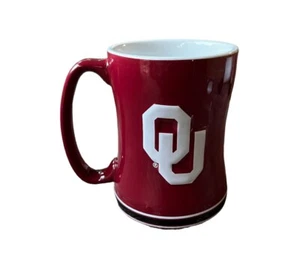 Oklahoma Sooners Red & White NCAA Ceramic Coffee Mug 13oz By Boelter - Picture 1 of 6