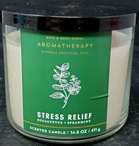 Bath & Body Works Stressabbau Eukalyptus & Spearment 3 Dochte 14,5 OZ duftend - Bild 1 von 9