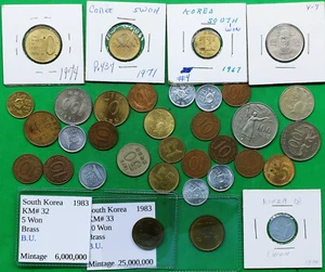 Lot of 30+ Mixed Older South Korea Coins Vintage World Foreign !! - Picture 1 of 5