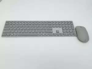 Microsoft Surface Keyboard 1742 With Mouse 1741 Wireless Bluetooth Grey Tested - Picture 1 of 6