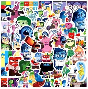 50 piezas pegatinas de adentro hacia afuera dibujos animados película equipaje juego vinilo impermeable-vendedor de EE. UU. - Imagen 1 de 16