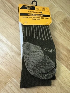 Calcetines Carhartt Hombres Grandes 9-11.5 Peso Pesado Mezcla de Lana Sintética Crew Musg - Imagen 1 de 3