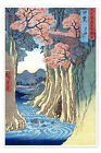 Poster Die Affenbrücke in der Provinz Kai - Utagawa Hiroshige