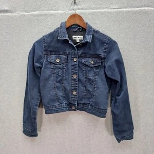 Girls Dark Wash Denim Button Front Jacket Urban Star Size XL - Picture 1 of 4