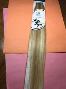 E.Q.I. 100% Human REMY SKIN_TAPE_ON_Extensiones-10 PIEZAS_1""_CINTA_18""_LARGO_#27/613 - Imagen 1 de 4