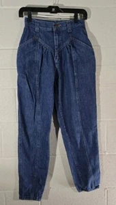 VINTAGE 80S LEE WOMENS BLUE JEANS HIGH WAIST SIZE 7 RN34783 26" Waist 29" Insem - Picture 1 of 6