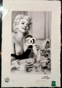 Marilyn Monroe, CHANEL, Limited Edition, 22'x15'x Signed Fairchild Paris - Picture 1 of 11