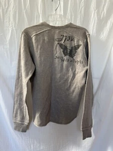 Vintage Diesel Rising Sun wool sweater unisex Medium beige gray - Picture 1 of 7