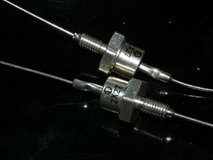 TWO (2 pcs) ZX27 Zener diodes Made in Yugoslavia by EI in 80s 27V 12.5W - Picture 1 of 4