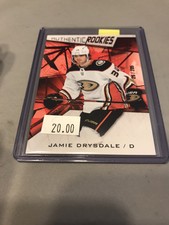 2021-2022 sp game used authentic rookies red jamie Drysdale/205 