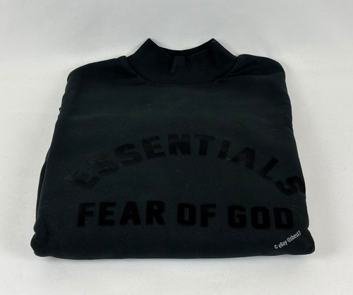 FEAR OF GOD FELPA PAURA DI DIO ESSENTIALS NERA taglia MEDIA AUTENTICA