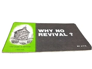 Vintage Collectible Jack T. Chick Bible Tract Why No Revival? 1986 comic 08/T ! - Picture 1 of 6