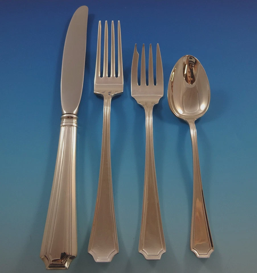 Fairfax by Gorham Sterling Silver Flatware Set 6 Service 24 Pieces Place Size - Image 1 of 3