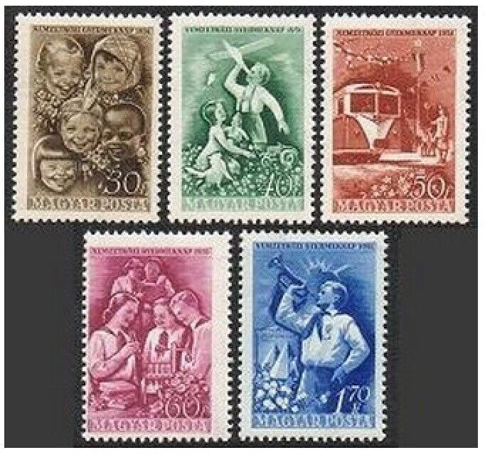 Hungary 1946 Stamp Collection - Complete Set 862-869 MNH (Mint Never Hinged), Clear Brands Issue