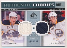 2011-12 SP Game Used Authentic Fabrics Dual #AF2ME Ennis/Myers Jersey /100