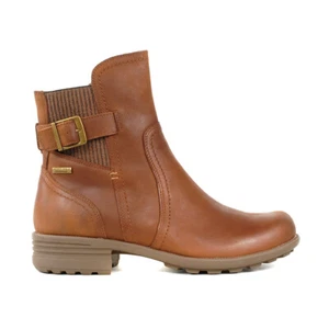 Cobb Hill Women's Brunswick Buckle Waterproof Brown Leather Boots CJ3176 - Picture 1 of 4
